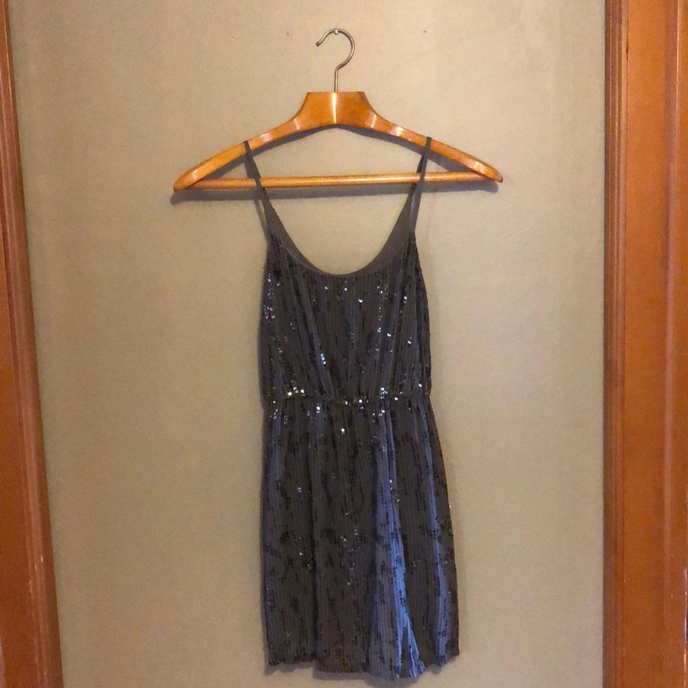 UO grey sequin minidress, Size M